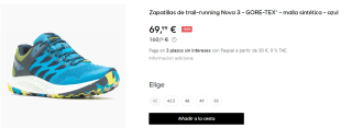 Zapatillas de Trekking para Hombre Merrell Nova 3 GTX por 69.99€