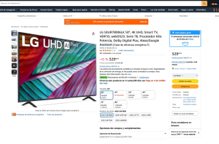 TV LG 50" LG 50UR78006LK por solo 329€