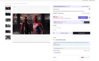 MARVEL SPIDER-MAN 2 PS5 PLAYSTATION 5 por solo 73,95€