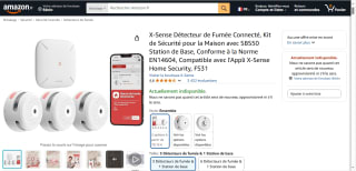 Détecteur de fumée X-Sense X3 ,station de base à 79,13€