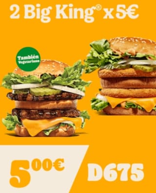 Burger King 2 Big King por 5€