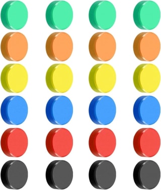 Pack de 30 Imanes de Nevera o pizarra de Colores por 2,99€