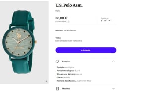 Reloj de mujer U.S. Polo Assn. color verde oscuro por 38€
