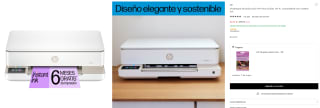 Impresora Multifunción HP Envy 6132e, Wi-Fi con 6 meses de impresión Instant Ink por 62,01€