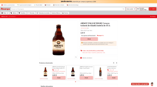 ABBAYE D'AULNE BRUNE Cerveza Tostada de Abadía 33 cl por 1€