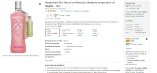 Ampersand Gin Fresa con Miniatura aleatoria Ampersand de Regalo - 70cl por 10,90€