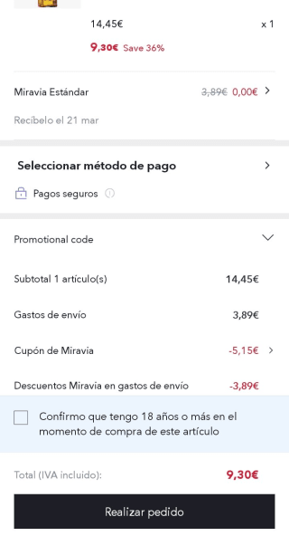 Whisky Johnnie Walker Red Label 1 Litro por 9,30€.