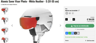 Atomic Savor Visor Photo Witte Skihelm voor €164,95 bij TwinSeasons