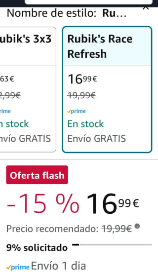 Rubiks Race Game. Juego de Mesa por 16,99€.