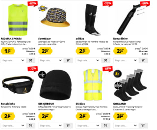 Rebajas Inviernos hasta 95% descuento en ropa deportiva y accesorios en Deporte Outlet