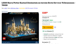 LEGO Harry Potter Kasteel Zweinstein en terrein 76419 voor €118,99 bij Bol.