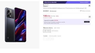 Movil POCO X5 5G de 6GB/128GB por 135.91€ (Cuenta Nueva 123.91€)