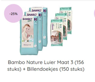 25% korting op luiers bij Big Green Smile