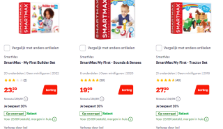 20% korting op SmartMax My First sets bij Bol