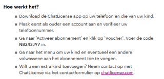 Gratis jaarabonnement voor ChatLicense met code