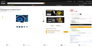 TV Mini LED TCL 55C805 55" 4K QLED + Google TV por 549€