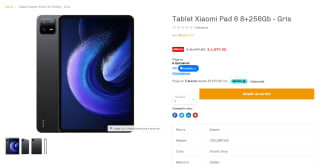 Tablet Xiaomi Pad 6 8+256GB por $6,899 en Imports77