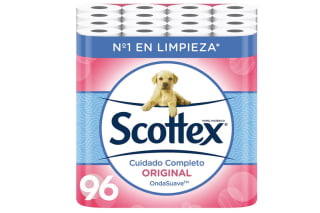 Papel Scottex Original Higiénico 96 rollos 6 packs de 16 rollos por 23,28€