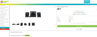 Altavoces Logitech Z333 2,1 negro por solo 59,40€