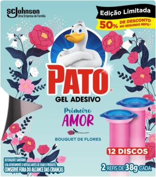 Desodorizador Pato em Gel Adesivo com 2 Refis - R$ 20,69