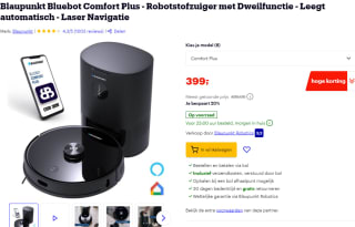 Blaupunkt Robotstofzuiger voor €399 bij Bol en Coolblue