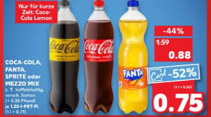 Coca Cola of Fanta voor €0,75 bij Kaufland