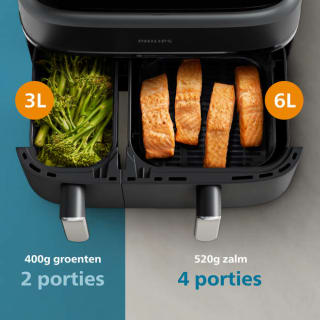Philips 3000 Series Dual Airfryer NA351/00 voor € 149 bij Blokker