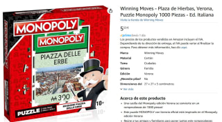 Puzzle Monopoly 1000 PiezasWinning Moves - Plaza de Hierbas, Verona, Ed. Italiana por 5,53