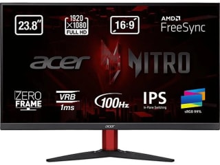 Acer Nitro KG242YE 23.8" Full HD 100Hz por 71,40€