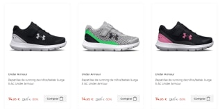 Zapatillas Running Under Armour desde solo 14,95€