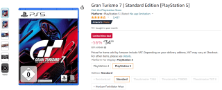 Gran Turismo 7 voor PS5 voor €34,99 bij Amazon