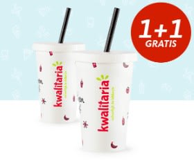 1+1 gratis op alle milkshakes bij Kwalitaria