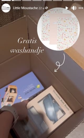 Gratis washandje bij aankoop Little Dutch bij webshop Little Moustache