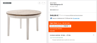 Table Balignton III à 549€