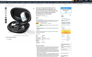 Auriculares Oreja Abierta Bluetooth 5.4 a solo 15€