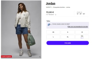 Chaqueta Bomber de Mujer Nike Jordan VARSITY por 64.8€