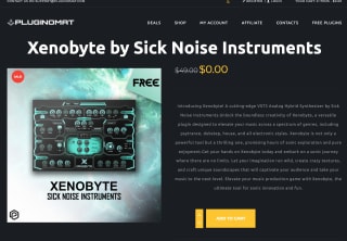 Plugin Sintetizador XENOBYTE Gratis con Pluginomat