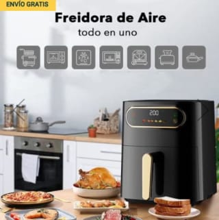 Seleok Freidora de aire sin aceite digital 7L por tan solo 36,65€
