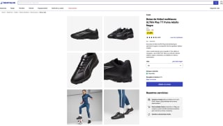 Z Botas de fútbol multitacos ULTRA Play TT Puma Adulto Negro por 27,99€