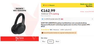 Sony WH-1000XM4 voor €162,99 bij Aliexpress