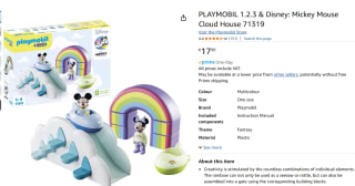 PLAYMOBIL 1.2.3 & Disney Mickey Mouse Wolkenhuis voor €17,99 bij Amazon