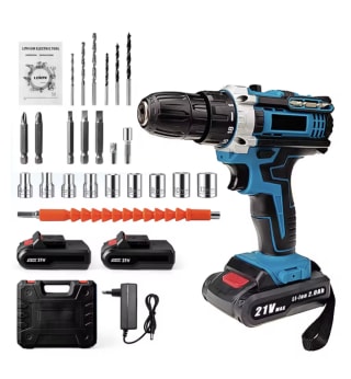 Taladro de impacto eléctrico inalámbrico recargable 32 Torques por solo