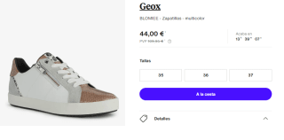 Zapatillas Casual para Mujer Geox BLOMIEE por 44€