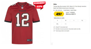 Camiseta de Futbol Americano Tampa Bay Buccaneers NFL Nike #12 Tom Brady por 49.99€