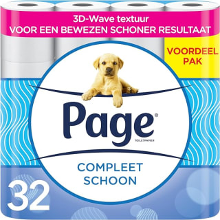 32 rollen Page compleet schoon toiletpapier voor €10,49 via Amazon Prime