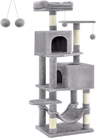 Buy Amazon's Feandrea cat multi-level tree house tower for £34.99