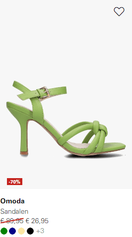 Tot 70% korting in de sale van Omoda