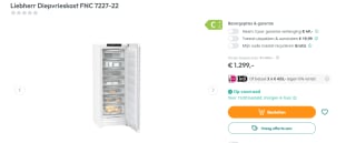 Liebherr FNc 7227-22 Plus No Frost voor €1.299 bij Art & Craft