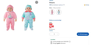 Playtive Babypop voor €5,99 in de Lidl webshop