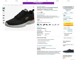 Zapatillas Skechers Skech-Air Dynamight Venturik Deporte Hombre por solo 39,45€